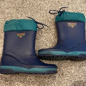 VTG Boy's LaCrosse rain / snow Boots Sz 4Y 💕 no cracks in the rubber 💕